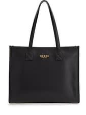 Image of Guess Silvana Tote With Durable Handles Womens Bag In Black
