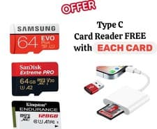 Image of Kingston Micro Memory Card 4GB 8GB 16GB 32GB 64GB 128GB 256GB 512GB with Adapter