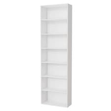 Image of 7 Tier Bookcase with Shelving Unit for Storage Bookshelf Living Room Office