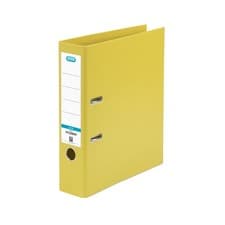 Image of Elba 70mm Lever Arch File Plastic Yellow A4 100102166