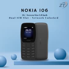 Image of Brand New Nokia 106 Unlocked Dual SIM Phone 2018 Big Buttons - Black