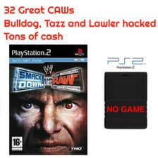 Image of WWE Smackdown VS Raw CAWS CAW Save PS2 Memory Card Unlocked 100% Completed Saves