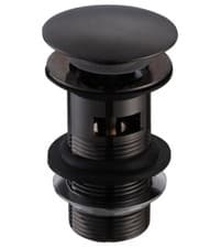 Image of Matt Black Click Clack Basin Waste Slotted