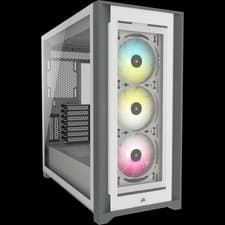Image of Corsair iCUE 5000X RGB Mid-Tower Computer Case - White