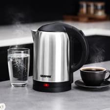Image of GEEPAS 1.8L Stainless Steel Cordless Electric Kettle 1800W Rapid Boil Auto Off