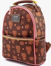 Image of Loungefly x Sanrio Hello Kitty Pumpkin Spice Mini Convertible Backpack