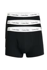 Image of Calvin Klein Men's U2662G-001 Mid Rise Trunks Classic Fit 3 Pack Black S-XL