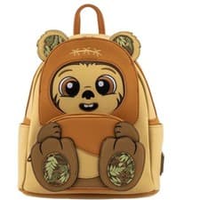 Image of LOUNGEFLY STAR WARS WICKET FOOTSIE COSPLAY MINI BACKPACK - STBK0261 - NEW