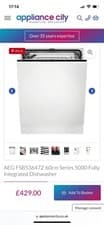 Image of AEG FSB53647Z 60cm Series 5000 Fully Integrated Dishwasher