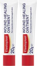 Image of 2 Packs Elastoplast Wound Healing Ointment Cream Burn Cut ScratchesPlaster 20g