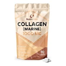 Image of NutriVolv Marine Collagen 1000mg Supplement for Skin & Joints - 90 Tablets