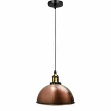Image of Lampshade industrial Dome ceiling light design pendant light metal E27