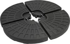 Image of 4 Piece Circle Cantilever Parasol Base Weights Garden Patio Umbrella Heavy Duty