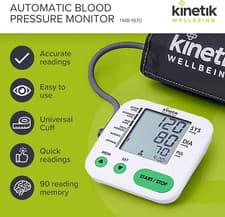 Image of Kinetik Wellbeing Home Use Blood Pressure Monitor - Used by the NHS - Fully Arm