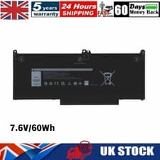 Image of For Dell Latitude 7300 E7300 7400 E7400 Inspiron 7306 2-in-1 Black battery MXV9V