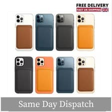 Image of MagSafe Apple Compatible Leather Card Holder Wallet for iPhone 12 13 14 Pro UK