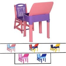 Image of Kids Study Table and chair set children Study desk Toddler chair and table