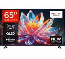 Image of TCL T6C 65" QLED 4K HDR Smart Fire TV with Freely - 65T6C-UK - REFURB-A