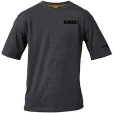 Image of DEWALT Typhoon Charcoal Grey T-Shirt Durable, Comfortable DEWALT Tee in Charcoal