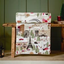 Image of furn. Joy To All Soft Fleece Christmas Throw | 140 x 180 cm