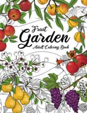 Image of Fruit Garden Adult Coloring Book: Botanical Fruit Tree Prints | over 50 Relaxing