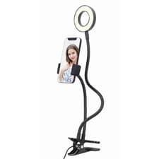 Image of Selfie Ring USB LED Light Social Media Video/Photo & Phone Holder - 10 Settings