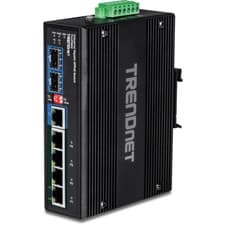 Image of TRENDnet TI-UPG62 6 port hardened Industrial Gigabit Ultra PoE+ Switch