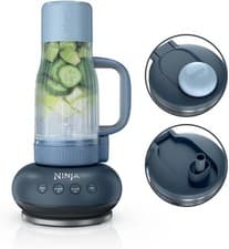 Image of NINJA BLENDBOSS BLENDER WITH PORTABLE TUMBLER DB351UKCY - CYBERSPACE