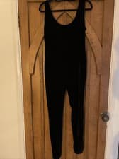 Image of Sparkle and fade black velvet jumpsuit BNWT