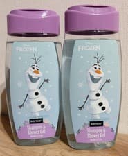 Image of 2 x 210ml OLAF Disney Frozen Sence 2 in 1 Shampoo & Shower Gel Blueberry Scent