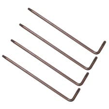 Image of 4pcs Tamper Proof Torx Key T20 L-Shape Star Wrench for Auto Maintenance