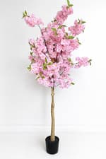 Image of 1.5M Large Artificial Cherry Blossom Tree Pink Flowers Faux Plant Indoor Outdoor