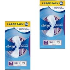 Image of Always Infinity FlexProtect Long Pads With Wings- Unscented- Size 2 - 32 Pads