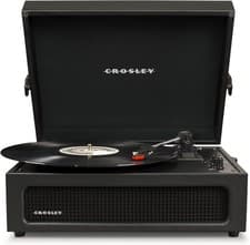 Image of Portable Bluetooth Turntable – 3-Speed Suitcase, RCA Out, Built-in Speakers