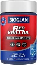 Image of Bioglan Red Krill Oil Max Strength 1000 mg high in Omega-3 Fish Oil, EPA & DHA