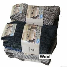 Image of Mens Thick Heavy Duty Wool Blend Work Hiking Boot Socks Winter Warm Thermal UK