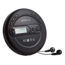 Image of Personal CD Player with MP3 Playback & Radio, Black, Groov-e GV-PS210