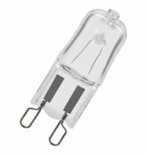 Image of Osram 40w G9 Halopin Clear Oven 300° 230v Warm White Halogen Capsule Lamp x 2