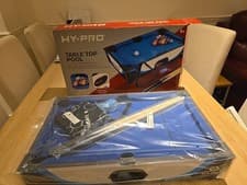 Image of Hy-Pro Table Top Pool Table - includes Cues, Balls, Triangle & Chalk *BRAND NEW*