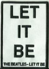 Image of BEATLES let it be 2019 EMBROIDERED SEW ON PATCH official merch SONG TITLE