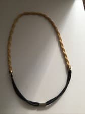 Image of Accessorize Gold Metal & Elastic Headband. Nevee Used