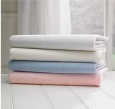 Image of PLAIN DYED LUXURY 200 THREAD COUNT EGYPTIAN COTTON COT BED FITTED SHEET 70X140