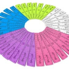 Image of AW Transparent Mixed 6 in / 15cm Ruler Shatter Resistant PACK OF 200 or 500