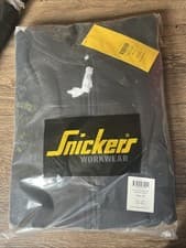 Image of Snickers 2801 Full Zip Hooded Work Sweatshirt, Soft Lining, BLACK New Medium
