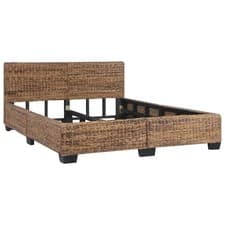 Image of Bed Frame Natural Rattan Bedroom Furniture Multi Colours Multi Sizes vidaXL