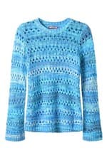 Image of Joe Browns Women's Open Knit Long Flared Sleeve Jumper