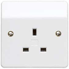 Image of MK - Logic Plus 13A 1 Gang Unswitched Socket, White