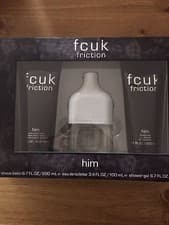 Image of FCUK Friction Him Gift Set 100ml EDT, Aftershave Balm , Shower Gel For Gentlemen