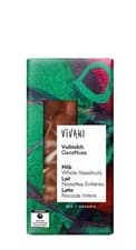 Image of Vivani Milk Whole Hazelnut Chocolate Organic 100g - 4 Pack