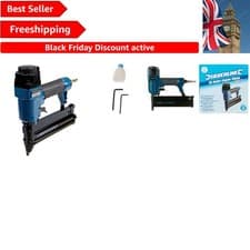 Image of Lightweight 18 Gauge Air Nailer Stapler - 50mm for Upholstery & Woodworking
